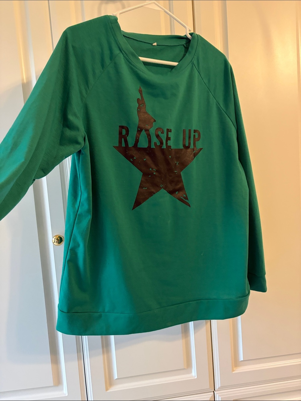 Hamilton Green 'Rise Up' Star Graphic Sweatshirt